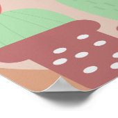 Cactus Plant Potted Clay Pots and Shapes Wall Art Poster (Hoek)