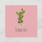 Cactus Plant Rainbow Basket Hand Drawn Kaart Klantenkaartje (Voorkant)