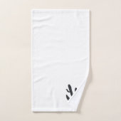 Cactus Plant Zwart Desert Badhanddoek Set Bad Handdoek (Handdoek)