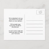 cactus planten Adreswijziging we zijn verhuisd Aankondigingskaart (Achterkant)