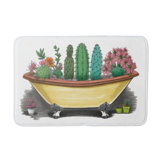 Cactus Planten Badmat (Voorkant)