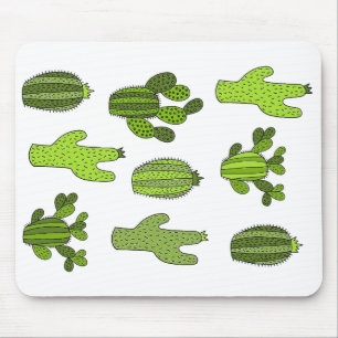 Cactus Planten, botanisch, Cutcactus, tuinbouw Muismat