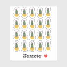 Cactus Planten Cheetah Doodle Design