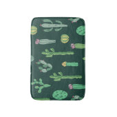 Cactus Planten: naadloze achtergrond Badmat (Voorkant Verticaal)