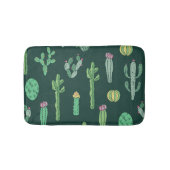 Cactus Planten:  naadloze achtergrond Badmat (Voorkant)