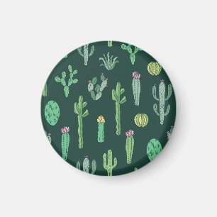 Cactus Planten: naadloze achtergrond Magneet