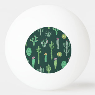 Cactus Planten: naadloze achtergrond Pingpongbal