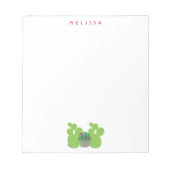 Cactus planten pots schatje notitieblok (Voorkant)