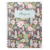Cactus Planten Succulents Personalized Notitieboek (Voorkant)