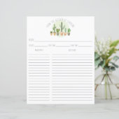 Cactus Planten Succulents Recipable Card Multomap  (Staand voorkant)