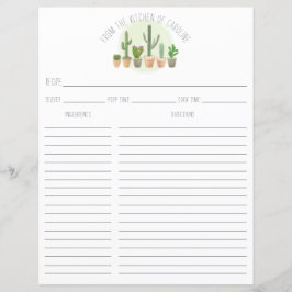 Cactus Planten Succulents Recipable Card Multomap 
