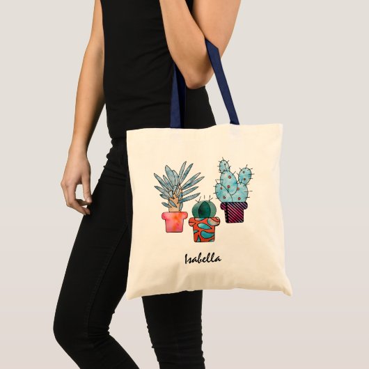 Cactus Planten Tote Bag (Voorkant (product))