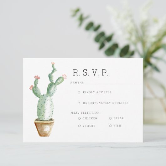 Cactus Planter | WATERVERF RSVP (Staand voorkant)