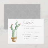 Cactus Planter | WATERVERF RSVP Kaartje (Voorkant / Achterkant)