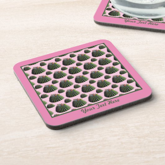 Cactus Plastic Onderzetters - persoonlijke optie (Linkerzijde)