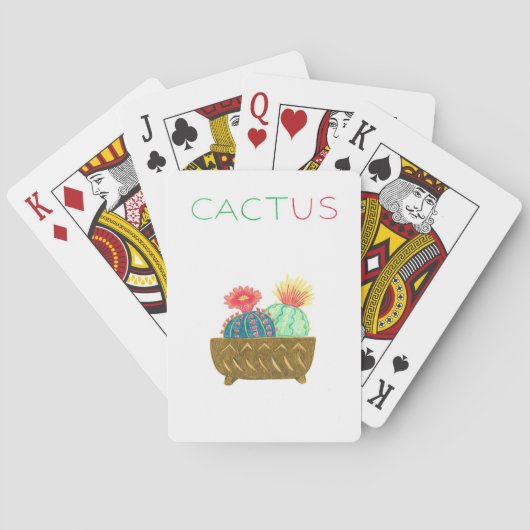 Cactus Pokerkaarten (Achterkant)