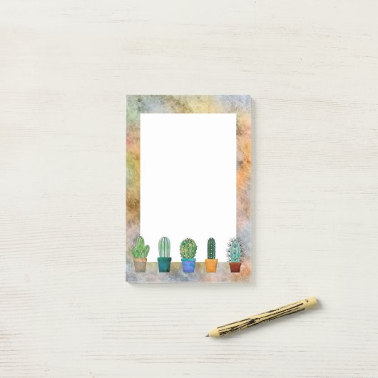 Cactus Post-it® Notes (Op bureau)