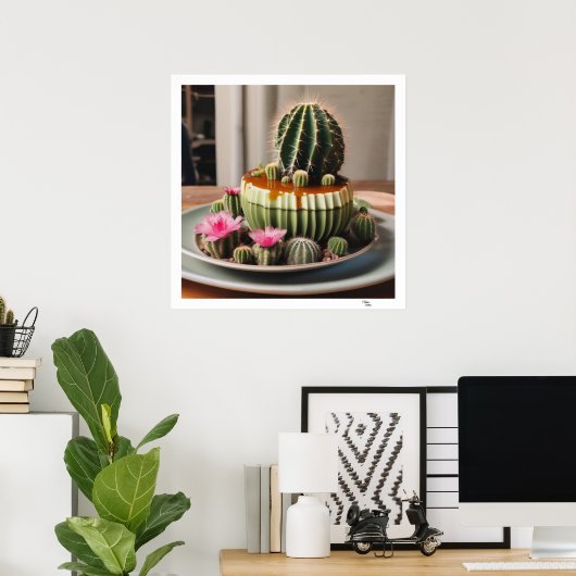 Cactus Poster (Thuiskantoor)