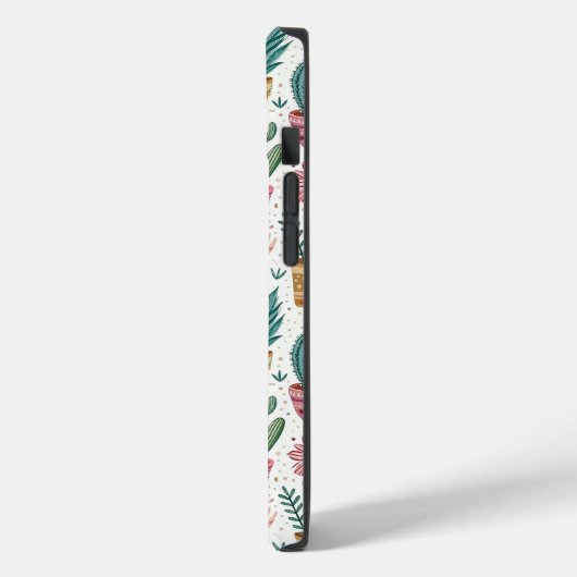Cactus Pot with Plants, Flowers and Rainbows Case-Mate iPhone Case (Achterkant / Links)