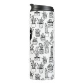 Cactus Potted Planten Schattige Patroon Custom Gif Thermosbeker (Geroteerd rechts)