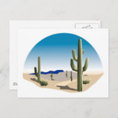 Cactus Prairie Scene Briefkaart (Voorkant / Achterkant)