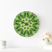 Cactus Prickle Frenzy Fractal Grote Klok (Huis)