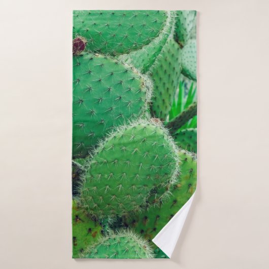 Cactus, prikcactus, cactus, stekels dicht badhanddoek (Badhanddoek)