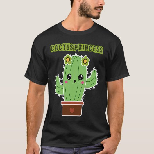Cactus Princess I Succulent I Cactus T-shirt (Voorkant)