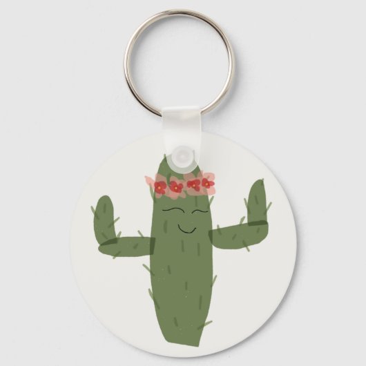 Cactus princess sleutelhanger (Voorkant)