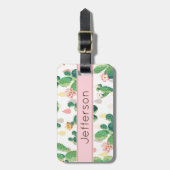 Cactus Print Bagagelabel (Voorkant verticaal)