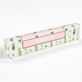 Cactus Print Desk Name Bord Naambordje