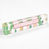 Cactus Print Desk Name Bord Naambordje