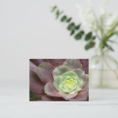 Cactus Print | Een woestijncactus-ventilator Visitekaartje (Staand voorkant)