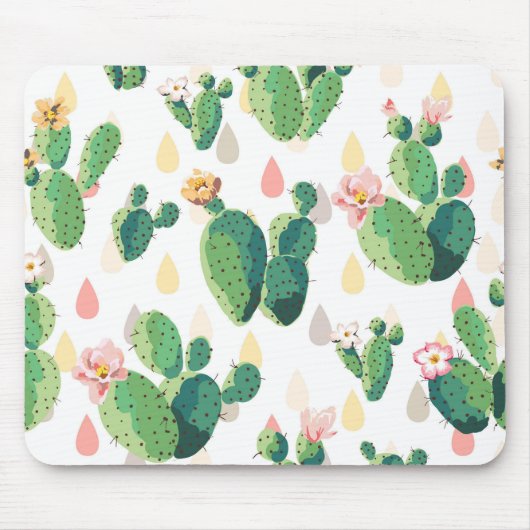Cactus Print Mousepad Muismat (Voorkant)