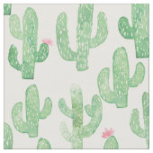 Cactus Print Stof (Close Up)