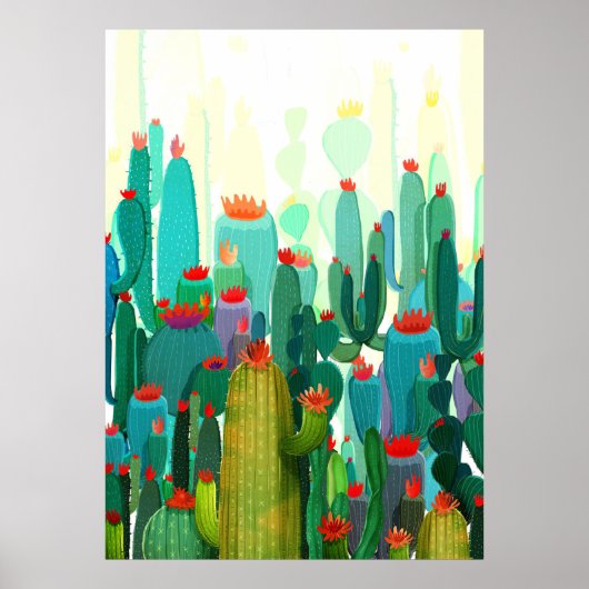 Cactus Print | Veel cactus (Voorkant)