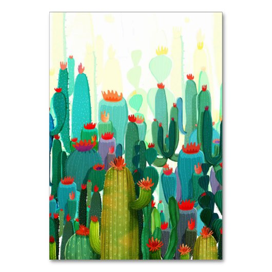 Cactus Print | Veel cactus Kaart (Voorkant)