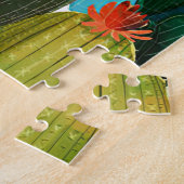 Cactus Print | Veel cactus Legpuzzel (Zijkant)