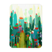 Cactus Print | Veel cactus Magneet (Verticaal)