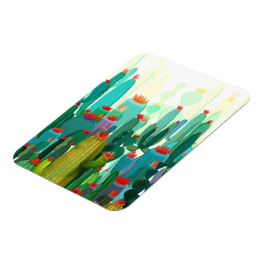 Cactus Print | Veel cactus Magneet (Linkerzijde)