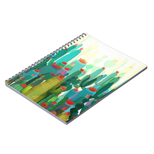 Cactus Print | Veel cactus Notitieboek (Linkerzijde)