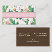 Cactus Print Visitekaartje (Voorkant / Achterkant)