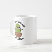 Cactus Puns is een succesvol grappig Plant Koffiemok (Voorkant links)