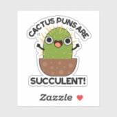 Cactus Puns is een succesvol grappig Plant Sticker (Vel)