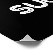 Cactus Puns is Succulent Funny Plant Pun Dark BG Poster (Hoek)