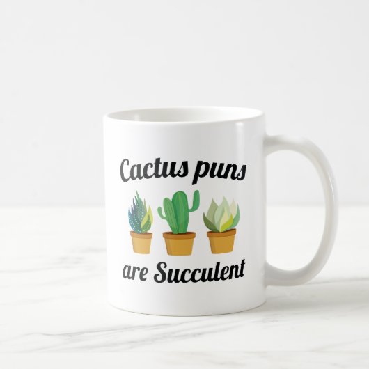 Cactus Puns is zuinig Koffiemok (Rechts)