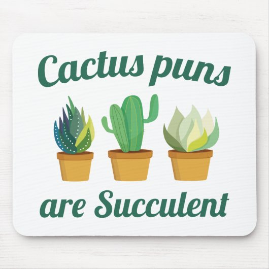 Cactus Puns is zuinig Muismat (Voorkant)