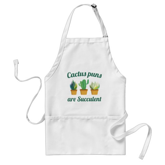 Cactus Puns is zuinig Standaard Schort (Voorkant)