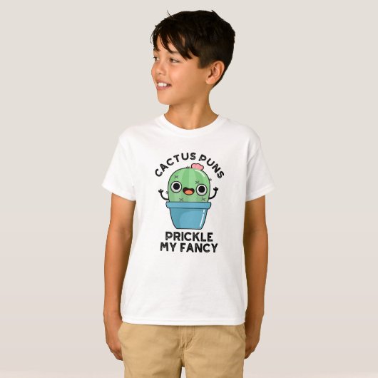 Cactus Puns Prikkelen Mijn Fancy Grappige Planten  T-shirt (Voorkant volledig)