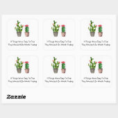 Cactus Quote Sticker (Vel)